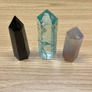 Set of Three Crystal Towers